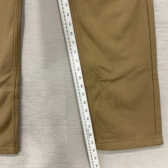 CAT Caterpillar Work Pants Mens 30 x 34 Brown Canvas Fleece Lined Insulated - Picture 10 of 15